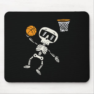 Halloween Skeleton Basketball Costume Boys Kids Me Mouse Pad