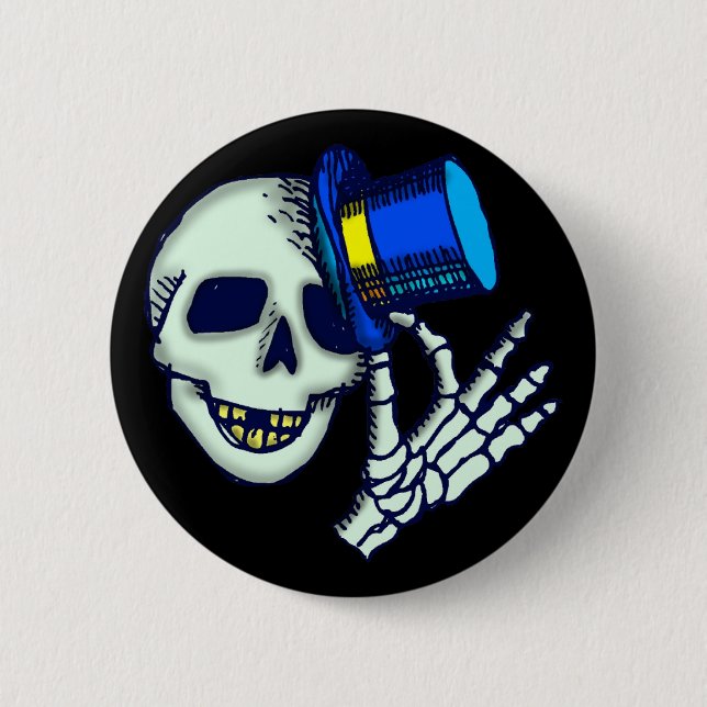 Halloween Skeleton Buttons (Front)
