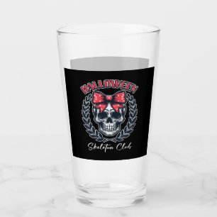 Halloween Skeleton Club Glass