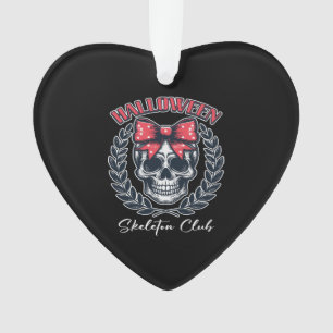 Halloween Skeleton Club Ornament