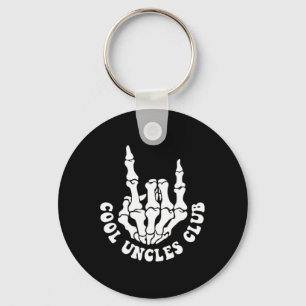 Halloween Skeleton Cool Uncles Club Retro Uncle Fa Key Ring