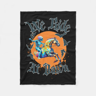 Halloween Skeleton Costume  Fleece Blanket