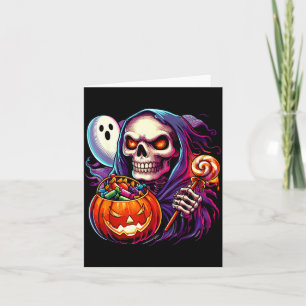 Halloween Skeleton Costume Ghost Animal Boo Spooky Card