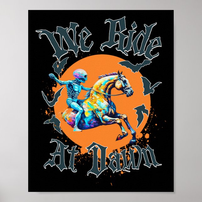 Halloween Skeleton Costume  Poster (Front)