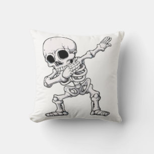 Halloween Skeleton Dabbing Cushion
