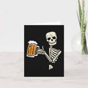 Halloween Skeleton Dad Funny Lazy Skull Costume Pa Card