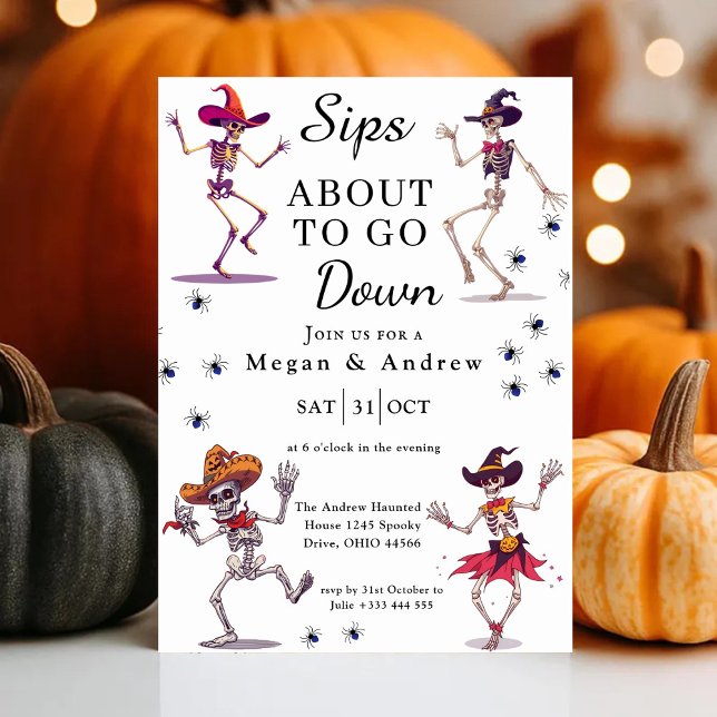 Halloween Skeleton Dance Invitation (Creator Uploaded)