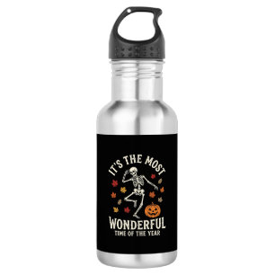 Halloween Skeleton Dance Pumpkin Fall 532 Ml Water Bottle