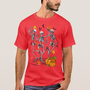 Halloween Skeleton Dancing Pumpkin Spice Spooky Se T-Shirt