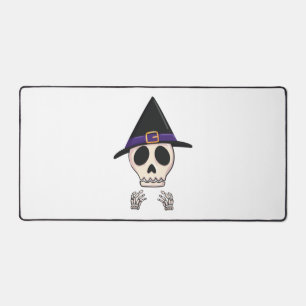 Halloween Skeleton design, Spooky Halloween Desk Mat