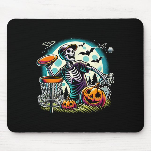 Halloween Skeleton Disc Golf _2  Mouse Pad (Front)