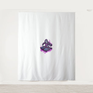 Halloween Skeleton DJ Tapestry