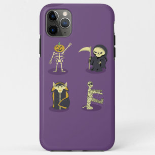 Halloween Skeleton Dracula Mummy Grim Reaper iPhone 11 Pro Max Case