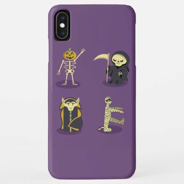 Halloween Skeleton Dracula Mummy Grim Reaper Case-Mate iPhone Case (Back)