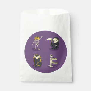 Halloween Skeleton Dracula Mummy Grim Reaper Favour Bag