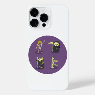 Halloween Skeleton Dracula Mummy Grim Reaper iPhone 14 Pro Max Case