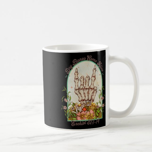 Halloween Skeleton Dry Bones Come Alive Bible Vers Coffee Mug (Right)