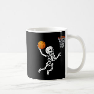 Halloween Skeleton Dunking A Sketll Boys Girls Kid Coffee Mug