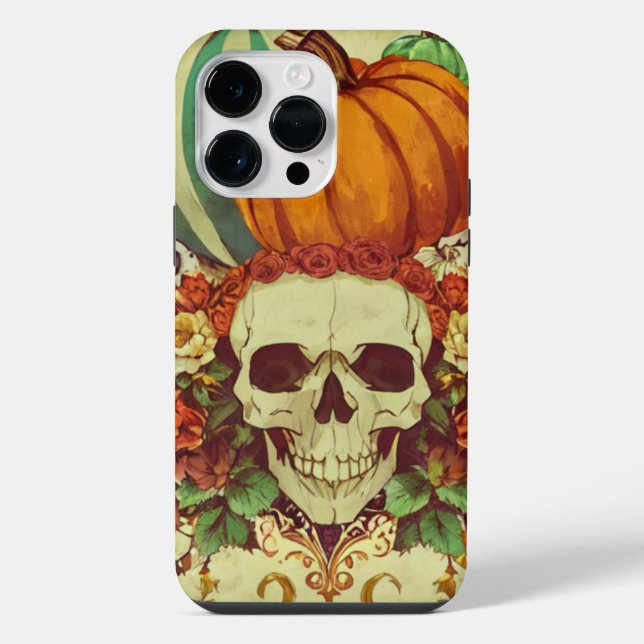 Halloween/skeleton/fall/pumpkin iPhone / iPad case (Back)