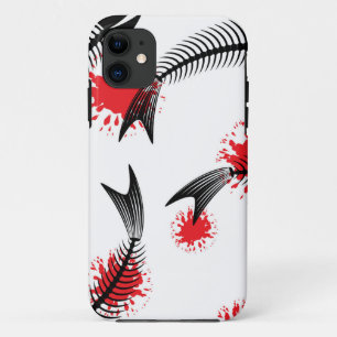 halloween skeleton fish iPhone 11 case