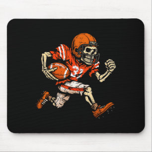 Halloween Skeleton Football Player Soky Season Men Mouse Pad