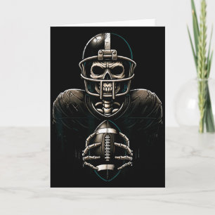 Halloween Skeleton Football Player Soky Srts Graph Card