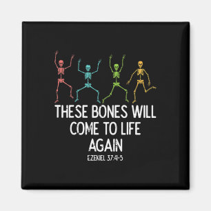 Halloween Skeleton Funny Christian Men Women Kids Magnet
