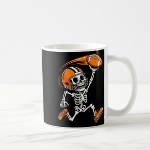 Halloween Skeleton Funny Football Shirt For Teens  Coffee Mug