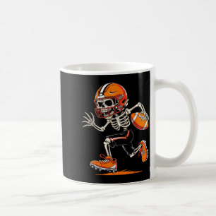 Halloween Skeleton Funny Football Shirt For Teens  Coffee Mug
