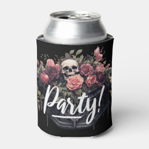 Halloween skeleton funny Party Can Cooler