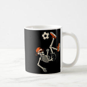 Halloween Skeleton Funny Soccer Shirt For Teens Bo Coffee Mug
