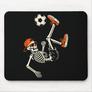Halloween Skeleton Funny Soccer Shirt For Teens Bo Mouse Pad
