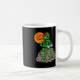 Halloween Skeleton Gamer Boys Kids Teens Gaming Coffee Mug