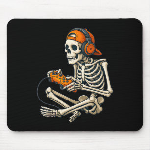 Halloween Skeleton Gamer Headphones Video Gaming C Mouse Pad