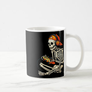Halloween Skeleton Gamer Video Gaming Boys Men Kid Coffee Mug