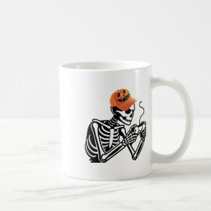 Halloween Skeleton Gamer Video Gaming Men Boys Kid Coffee Mug