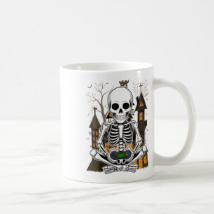 Halloween Skeleton Gaming Spooky Video Gamer Boys Coffee Mug