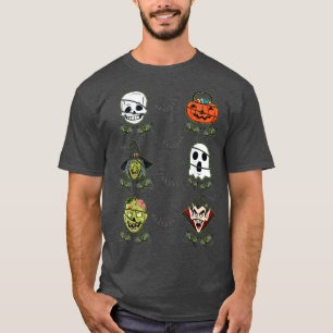 Halloween Skeleton Gaming Witch Vampire Zombie Boy T-Shirt