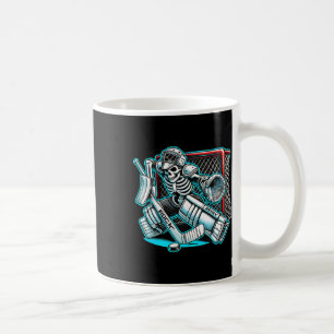 Halloween Skeleton Goalie Hockey Coffee Mug