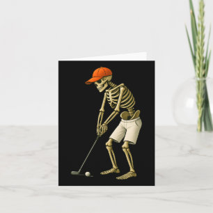 Halloween Skeleton Golf Costume Funny Men Boys Kid Card
