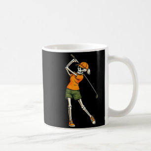 Halloween Skeleton Golf Costume Women Spooky Coffee Mug