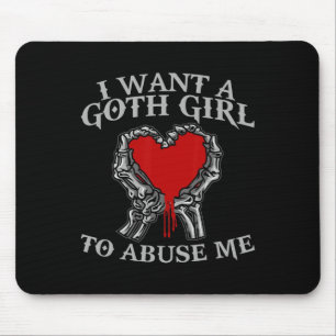 Halloween Skeleton Hand I Want A Goth Girl To Abus Mouse Pad