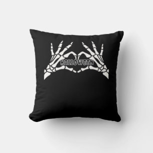 Halloween - Skeleton Hands Heart Cushion