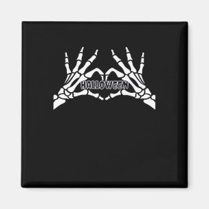 Halloween - Skeleton Hands Heart Magnet