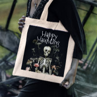 Halloween Skeleton Haunted Forest Party Black