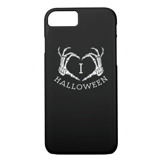 Halloween Skeleton Heart Fall Case-Mate iPhone Case (Back)
