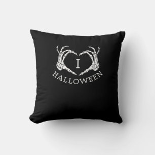 Halloween Skeleton Heart Fall Cushion
