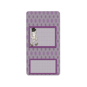 Halloween Skeleton Hershey Miniature Candy Wrapper Label