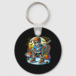 Halloween Skeleton Hockey (1)  Key Ring