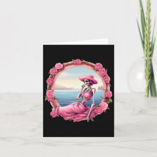 Halloween Skeleton In October We Wear Pink With To Card